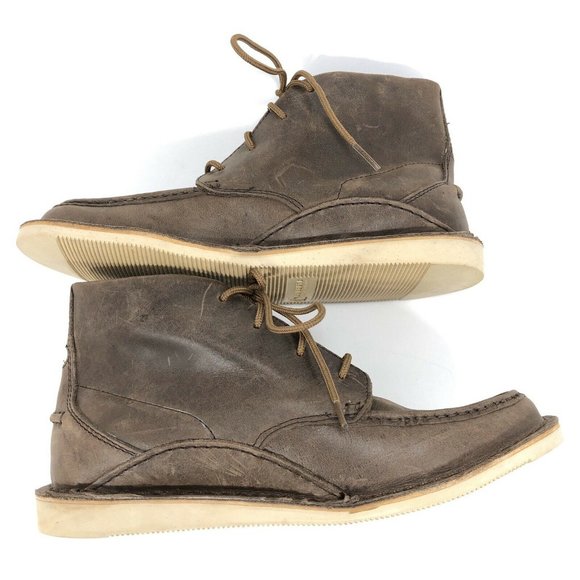 Oliberte Fair Trade Brown Nubuck Leather Boots - Picture 4 of 8